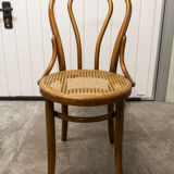 Curved wooden chair manual canning 1900