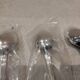4 silver-plated dessert spoons by Christofle Spatours, new