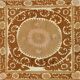 Hand-knotted rug, vintage Turkish rug 129x133 cm