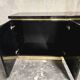 Jean-Claude Mahey for Maison Romeo Paris — Sideboard in black lacquer and milk.