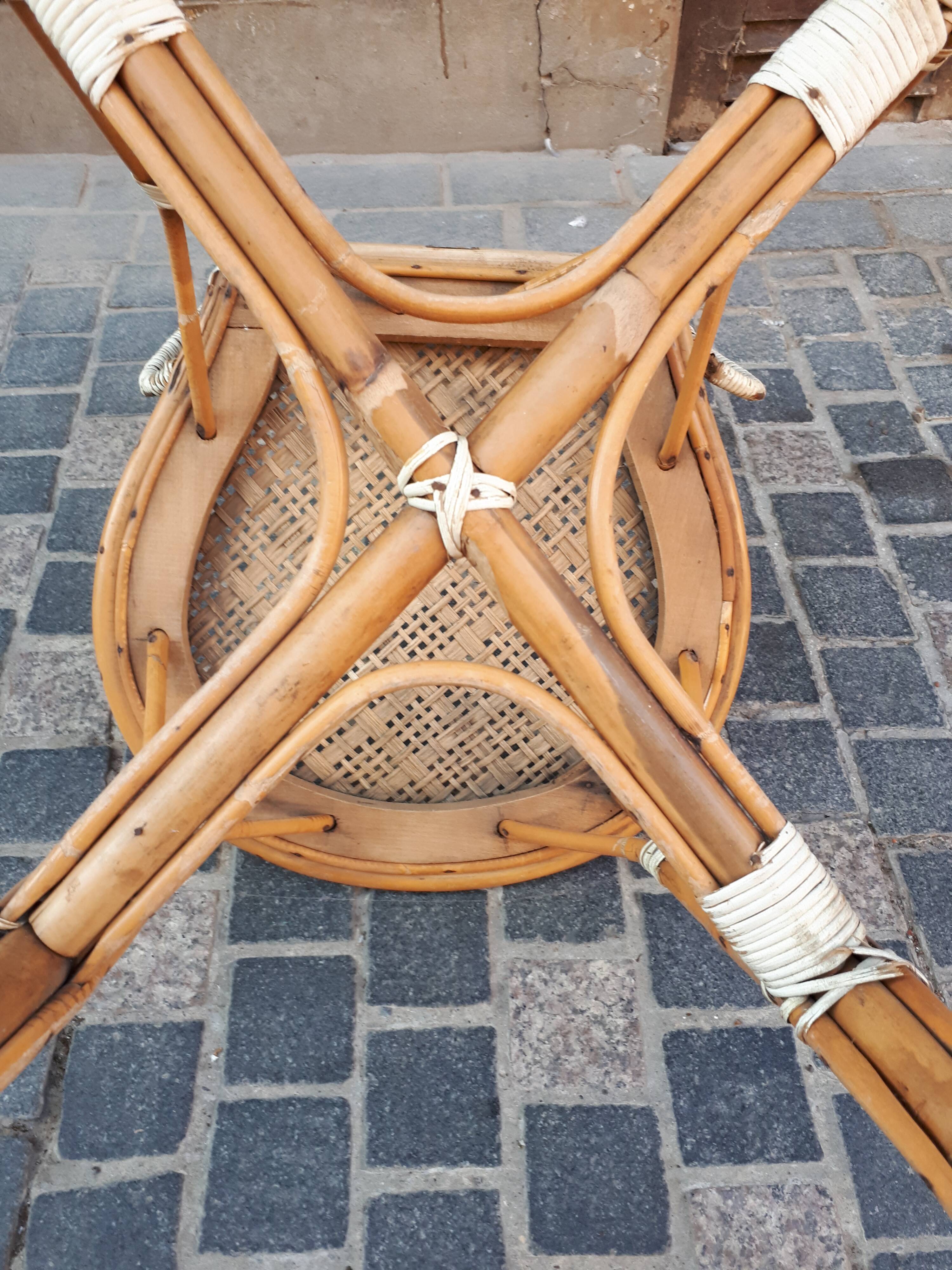 Perret and Vibert Paris rattan bistro chair