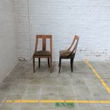 Art deco walnut chair