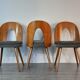 Set 6 chairs Walnut Suman by MIER, Mid-Century Czechoslovakia 1960 s