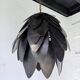 Brutalist suspension Jansen metal welded flower