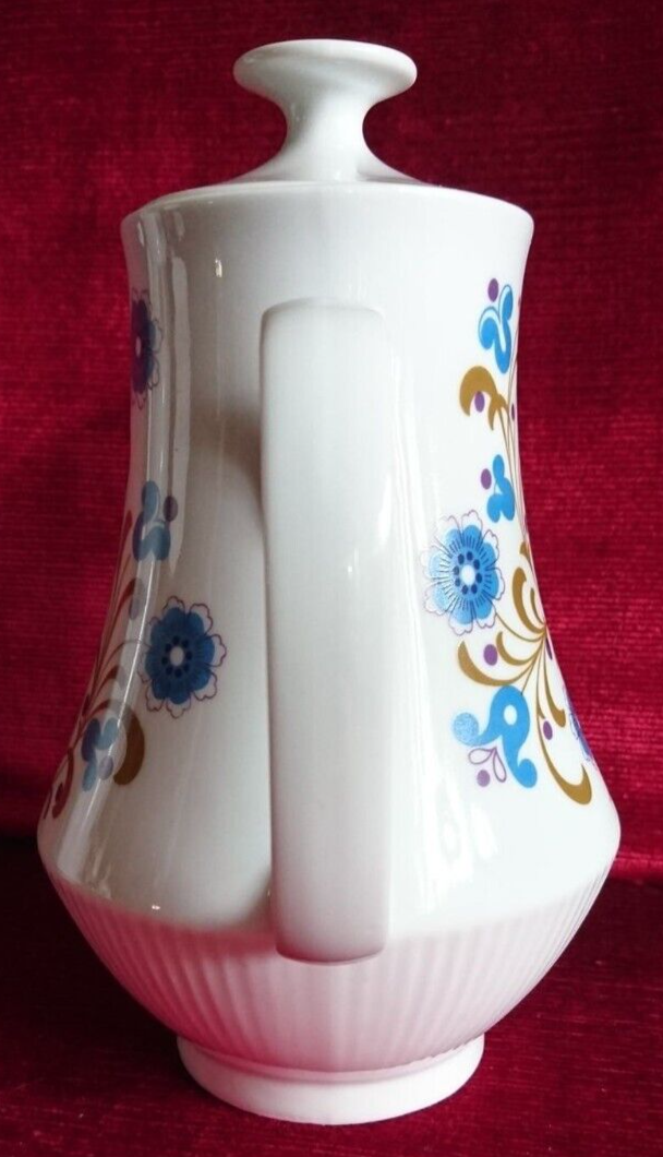 Cafetière en porcelaine de colditz germany décor fleurs vintage