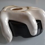 Post-modernist ashtray in the shape of a hand from the 1980s