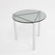 Side table with frame in chrome and glass 1960 s