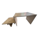 Travertine coffee table