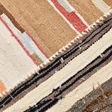 Brown & Cream Persian Kilim Rug, 260x341Cm