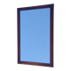 Vertical rectangular mirror in solid wood 118x75, brand Flabec, vintage.