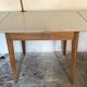 Kitchen table 1960's with extensions, formica and base wood compass