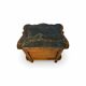 art deco walnut serpentine nightstands, 1920s