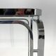 Mid-century Italian chrome & smoked glass serving carts