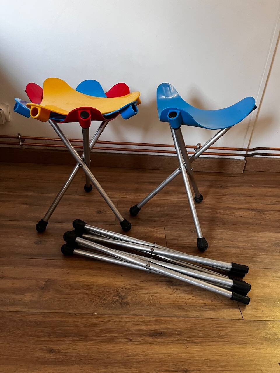 Set of 4 LALLEMAND stools