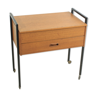 60s sewing trolley / table