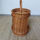 Wicker bottle holder bar