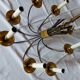 Chandelier design 8 gold brass metal lights