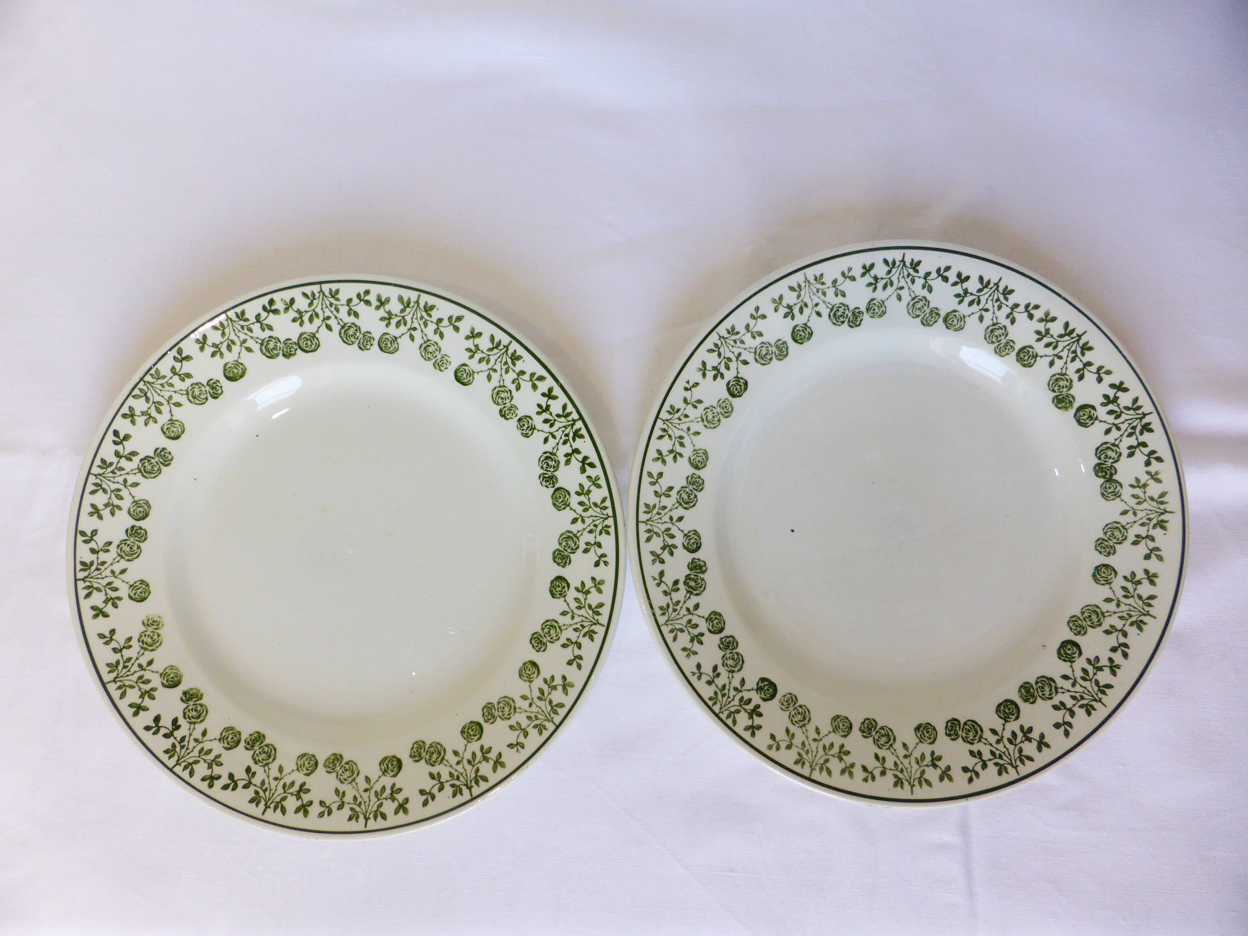 2 vintage dessert plates from St Amand