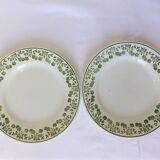 2 vintage dessert plates from St Amand