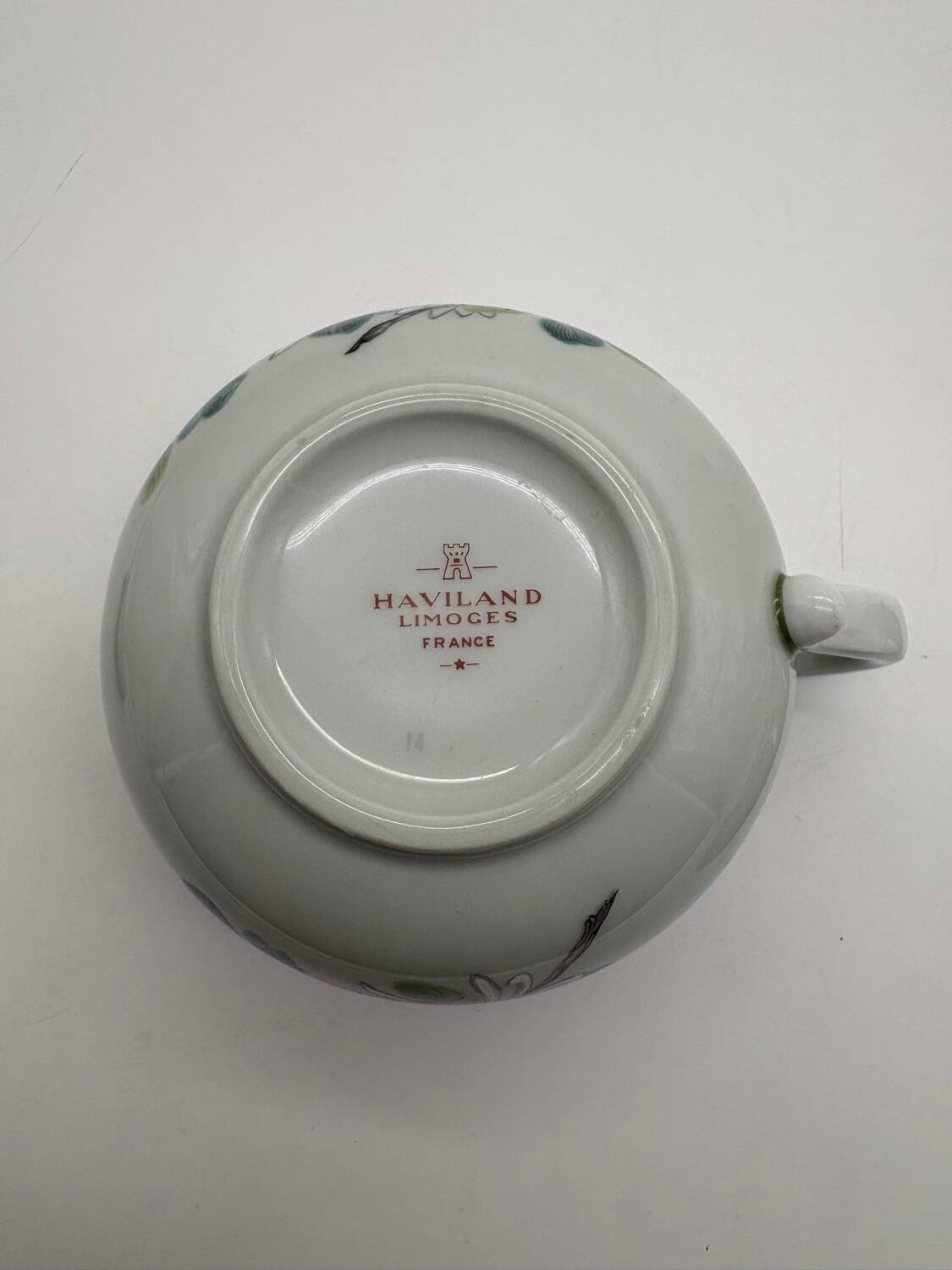 Cup and saucer, Haviland, Sin Hai model, Limoges, France