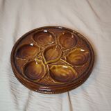 Set of 3 St Clément oyster plates 1950