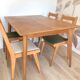 Set of 4 dining room chairs, 50s/60s