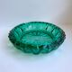 Green glass ashtray 60s-70s