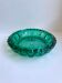 Green glass ashtray 60s-70s