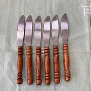 Vintage wooden cutlery set