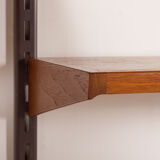 Kai Kristiansen 3 bay teak wall unit with desk, Denmark, 1960s