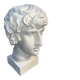 Buste en plâtre d'Antinous - Réplique de l'Antinous de Farnèse