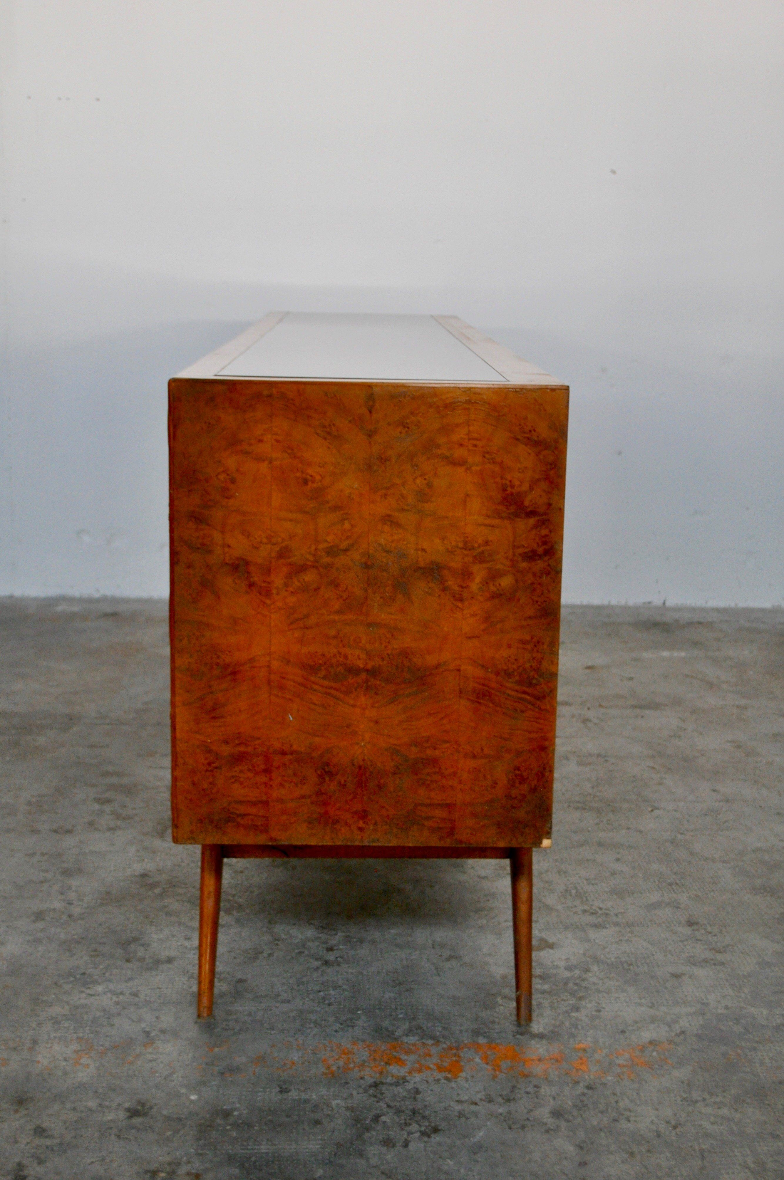Mid-Century Italian Cherrywood and Walnut Sideboards, 1950s