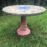 Concrete garden table