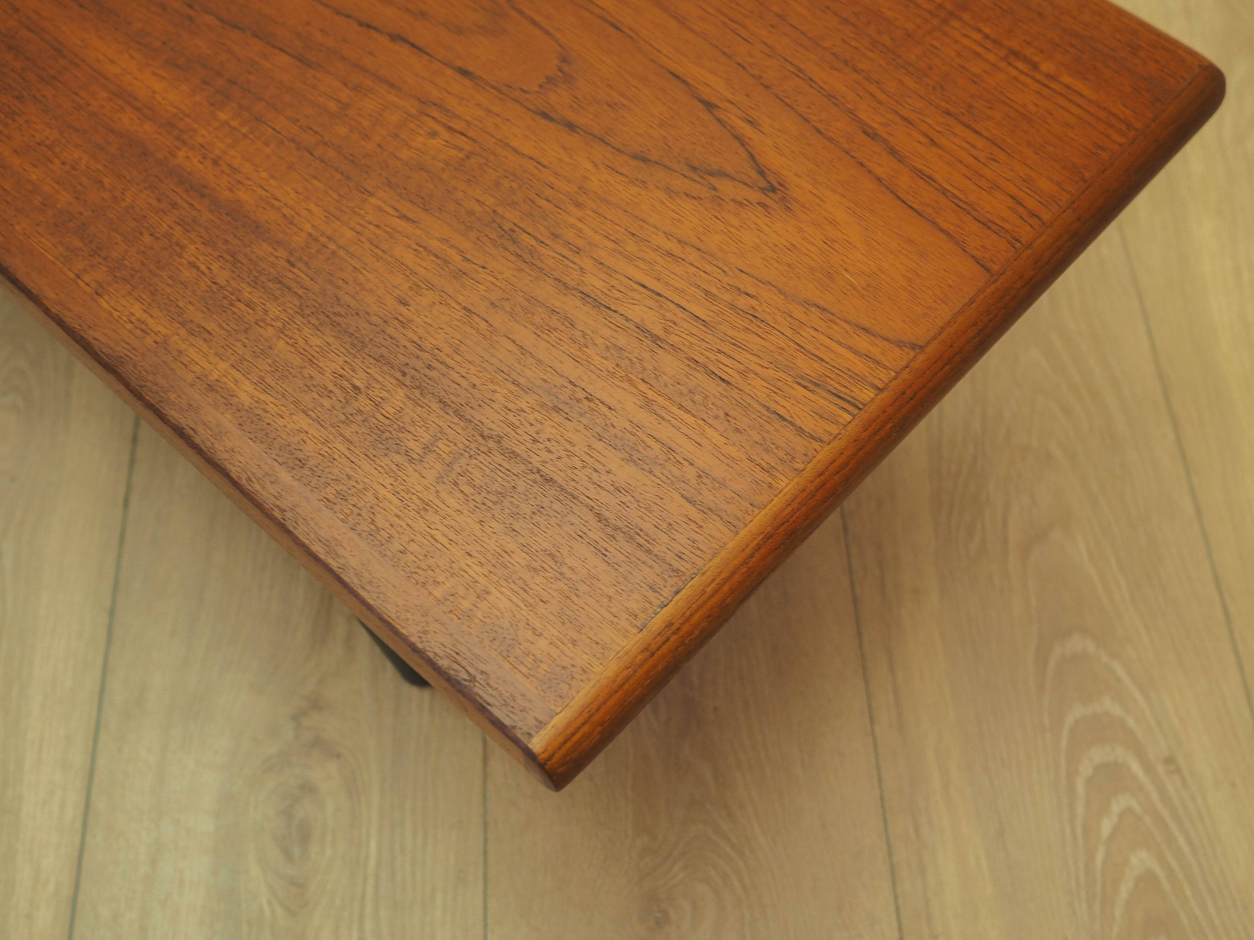 Teak sideboard, low Danish console, 1970s