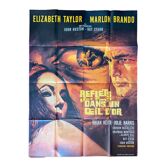 Movie poster "Reflections in a golden eye" Marlon Brando, Elizabeth Taylor 120x60cm 1990