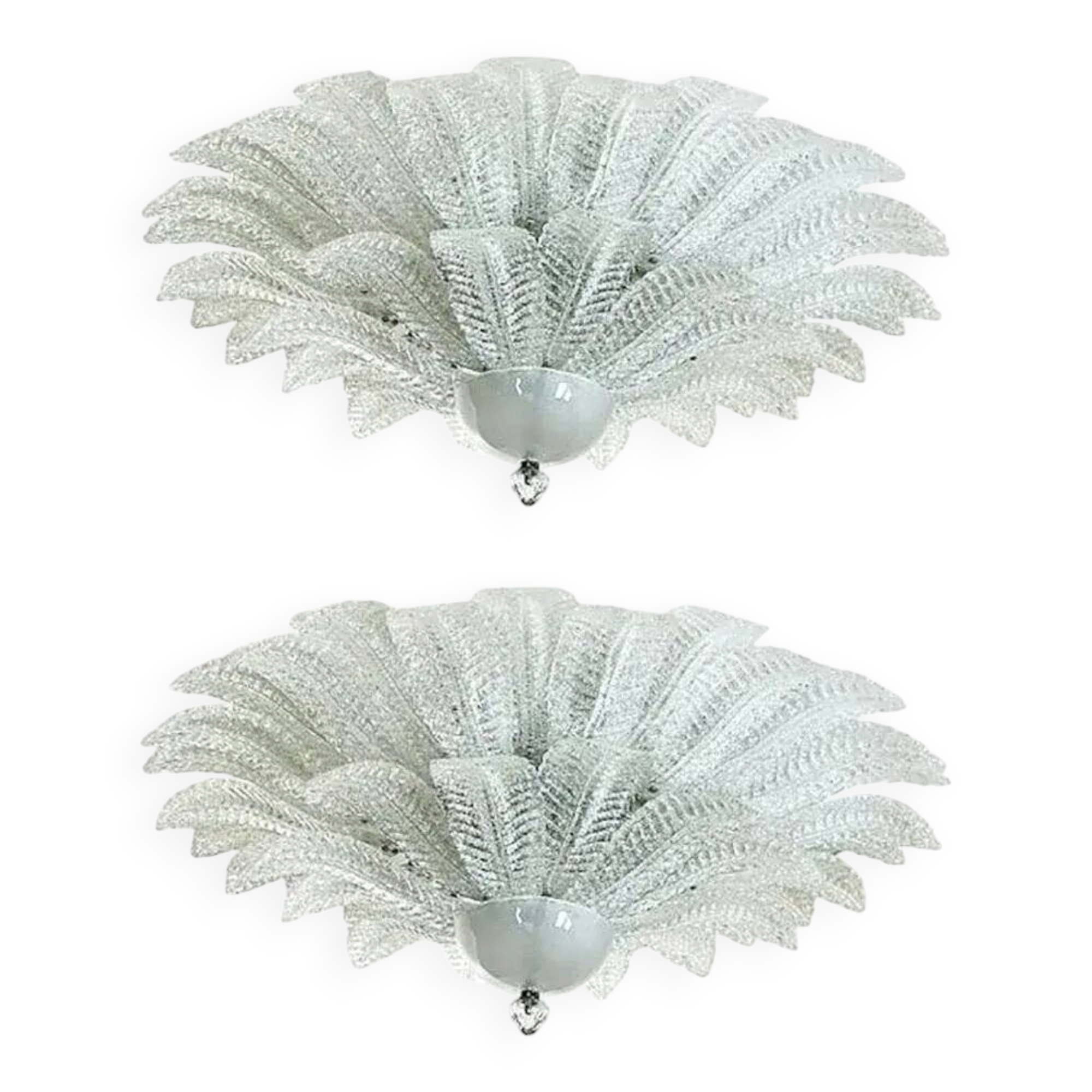 Venetian Murano Glass Flush Mounts from Simoeng, Set of 2