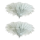Venetian Murano Glass Flush Mounts from Simoeng, Set of 2