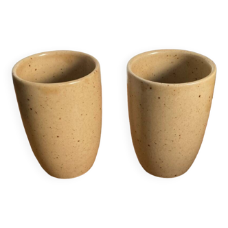 Pair of Digoin goblets