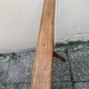 Old wooden shop rack valet casters