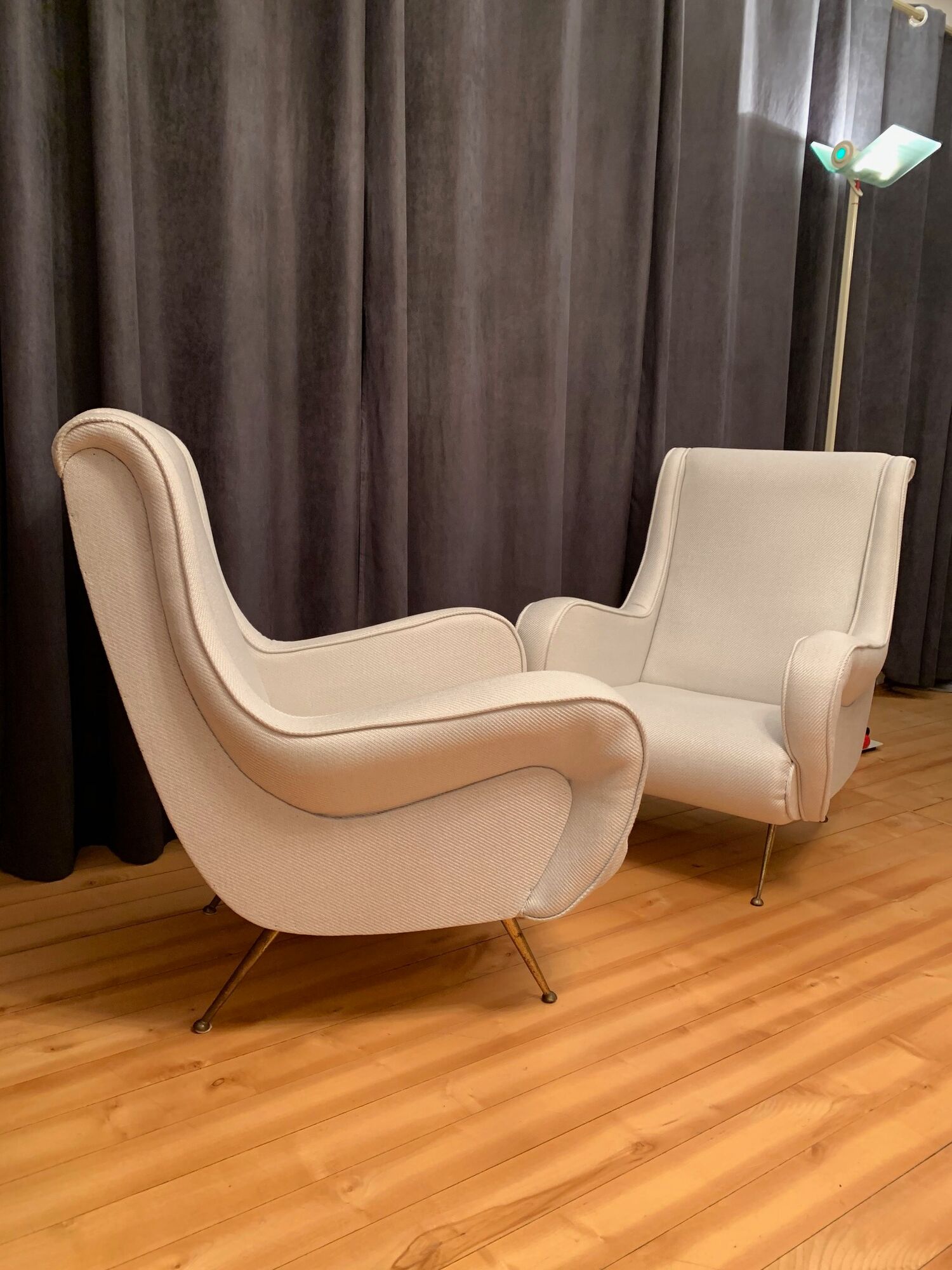 A pair of armchairs by Gigi Radice, Italy, 1960s