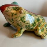 Frog in artisanal pottery, Morocco