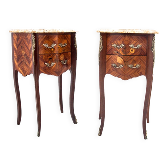 A set of bedside tables, France, around 1890.