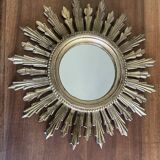 70'S golden resin sun mirror
