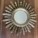 70'S golden resin sun mirror