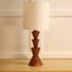 Lampe graphique en bois