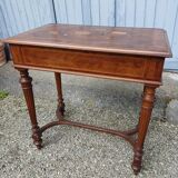 Work table, marquetry dressing table