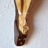 Plaster hanging icon - sculpture of Jesus in crucifixion position
