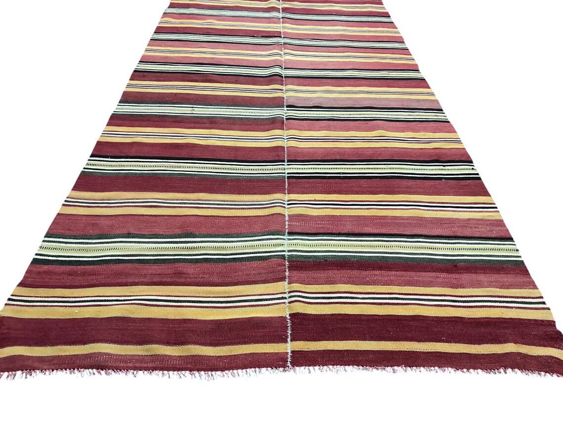 Neutral Oushak Floor Kilim Rug