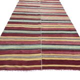 Neutral Oushak Floor Kilim Rug