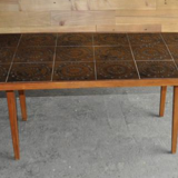 Danish rosewood ceramic tile coffee table, 1960s